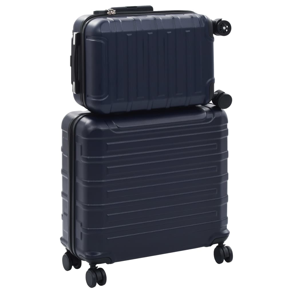 vidaXL kuffertsæt i 2 dele hardcase ABS marineblå