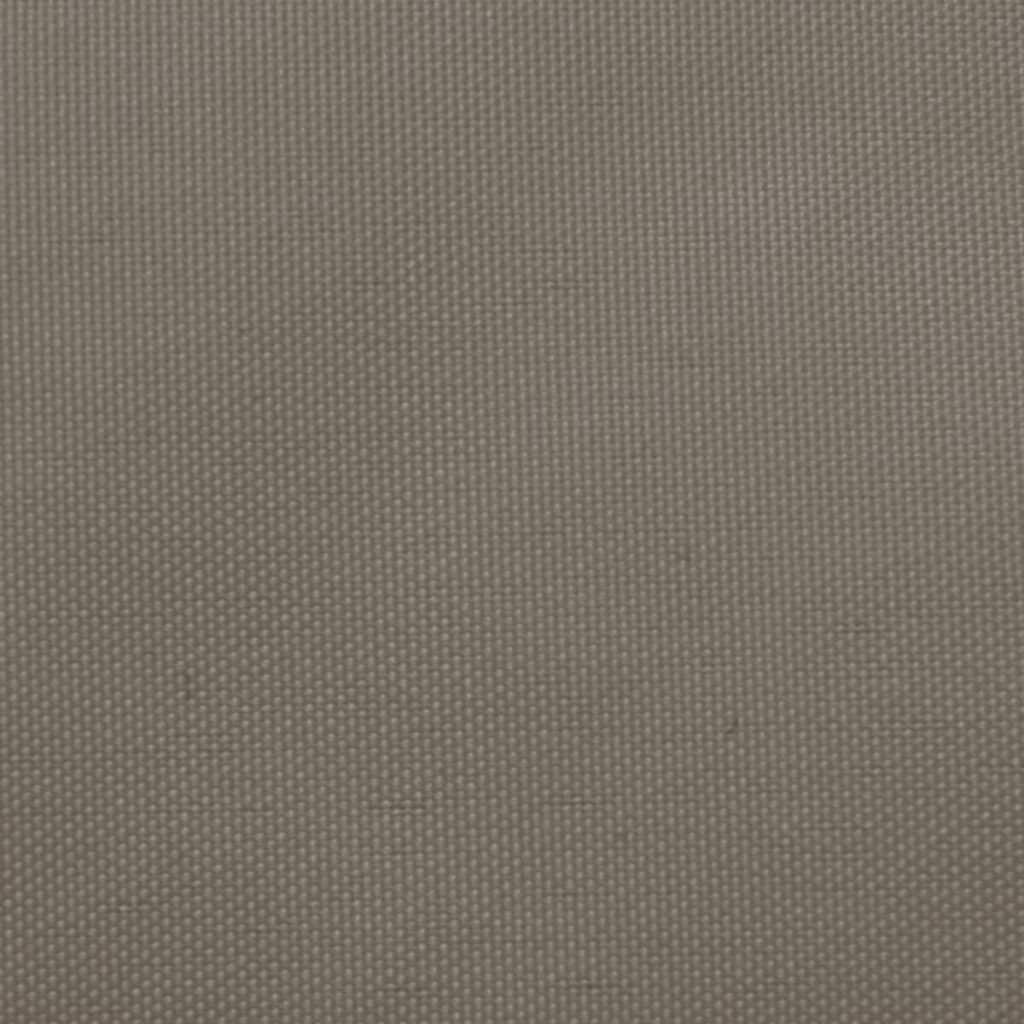 vidaXL solsejl 3,6x3,6 m oxfordstof firkantet gråbrun