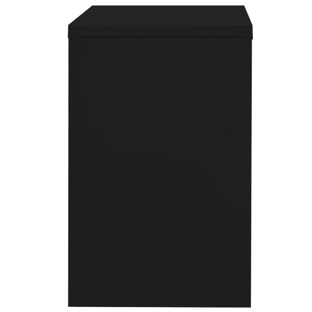 vidaXL arkivskab 90x46x72,5 cm stål sort