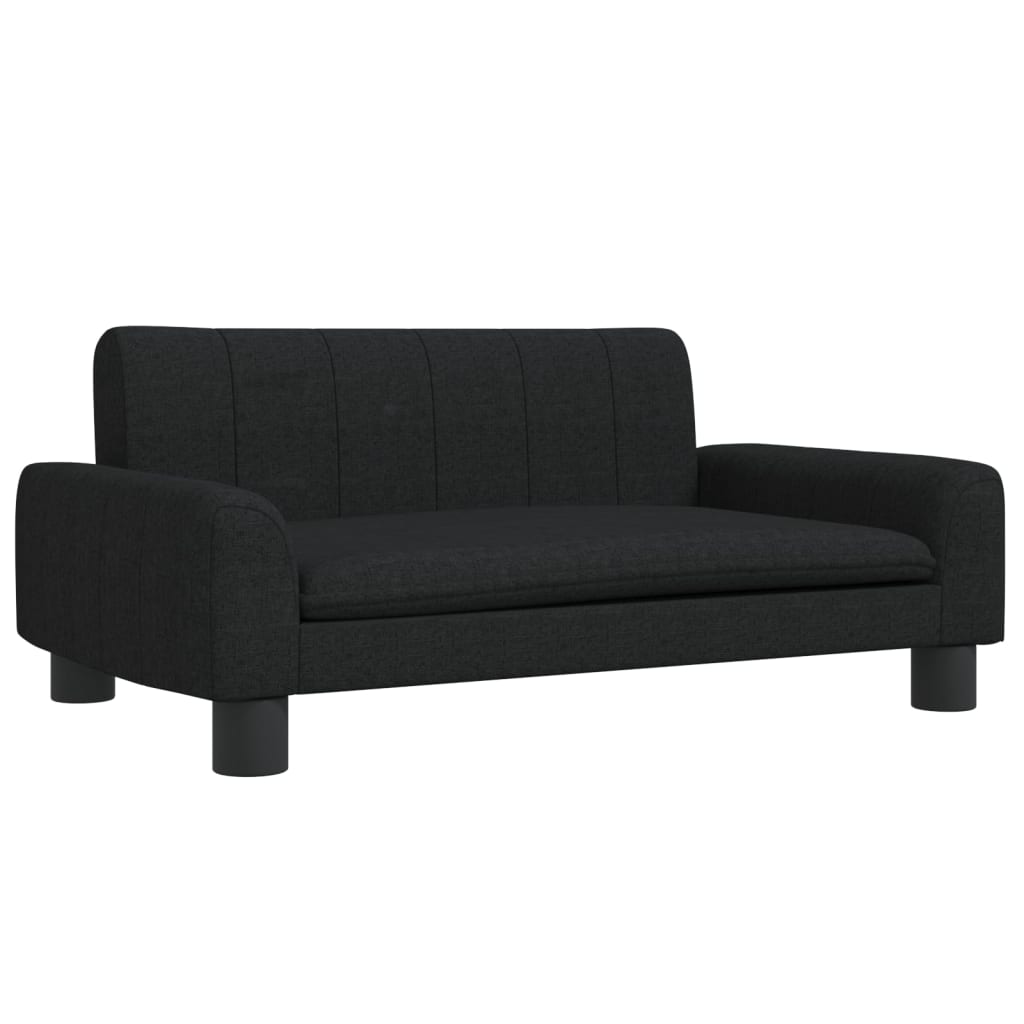 vidaXL sofa til børn 70x45x30 cm stof sort