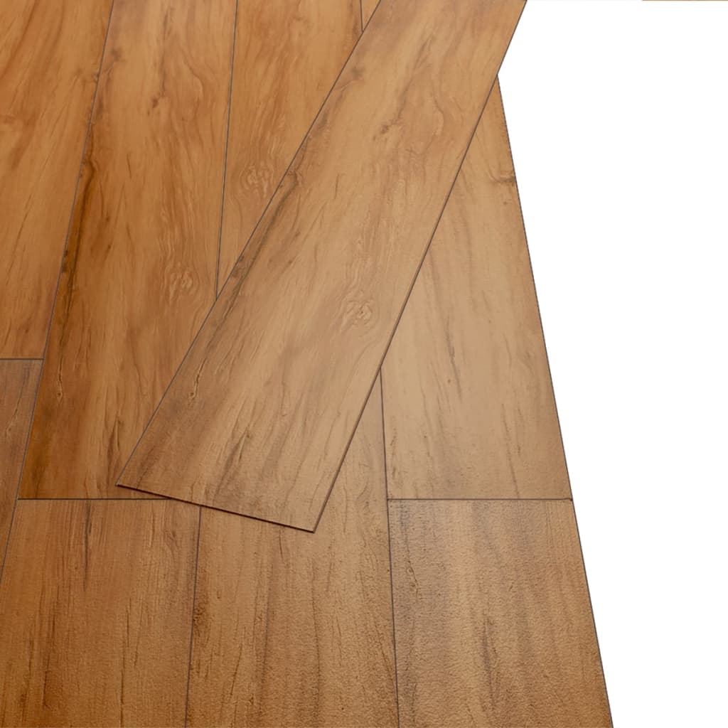 vidaXL selvklæbende PVC-gulvplanker 5,02 m² 2 mm elm naturfarvet