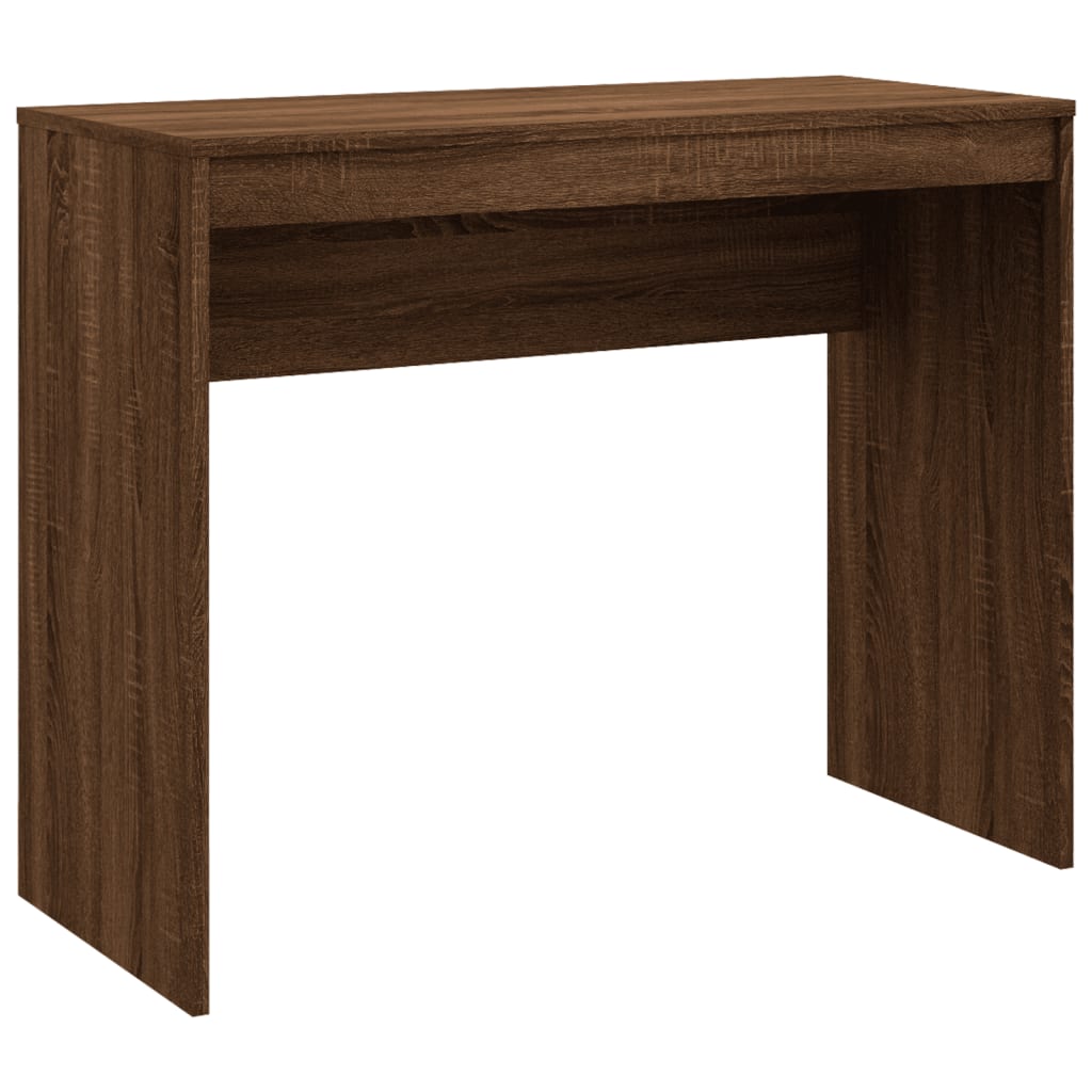 vidaXL skrivebord 90x40x72 cm konstrueret træ brun egetræsfarve
