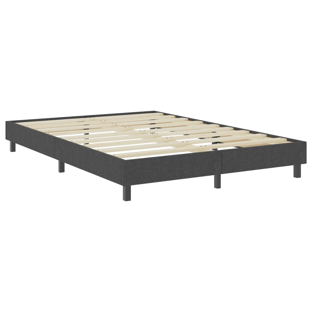 vidaXL sengestel til boxmadras 160x200 cm stof grå