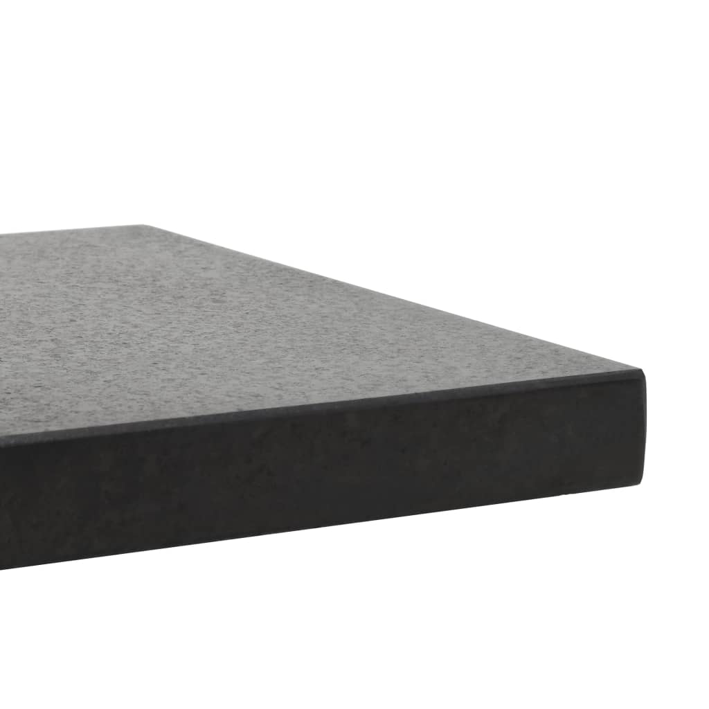 vidaXL parasolfod 28,5 kg firkantet granit sort