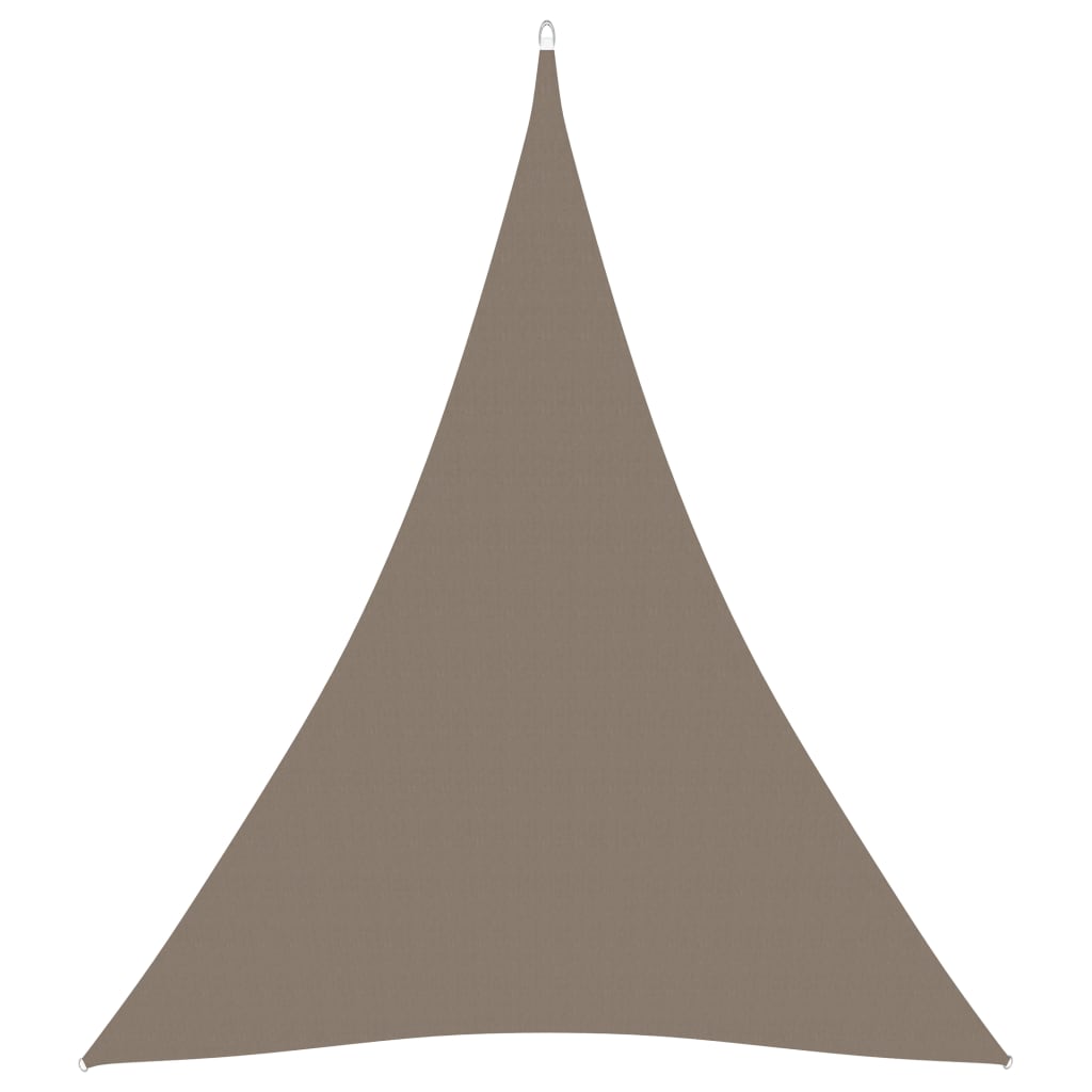 vidaXL solsejl 3x4x4 m trekantet oxfordstof gråbrun