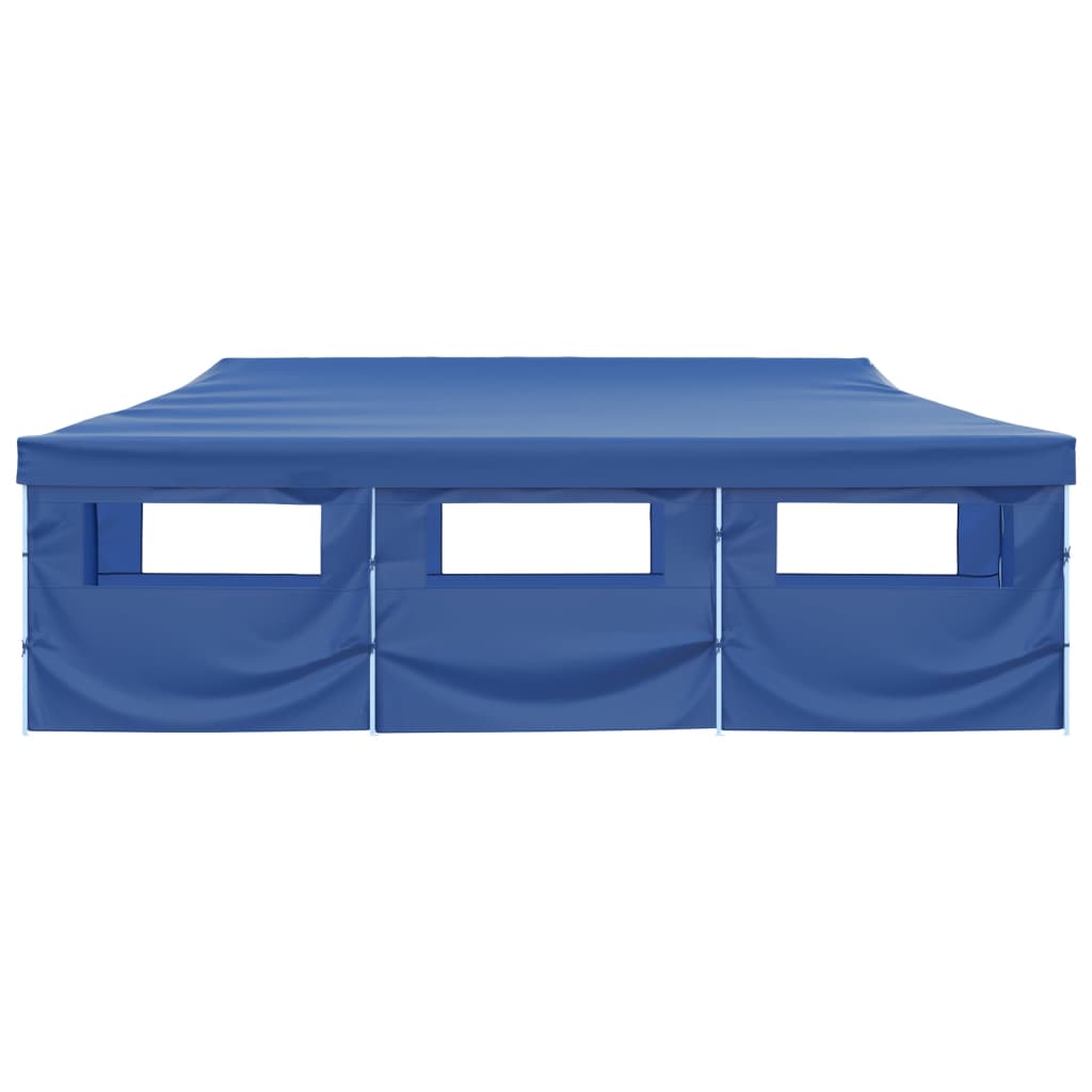 vidaXL foldbart pop up-festtelt med 8 sidevægge 3 x 9 m blå