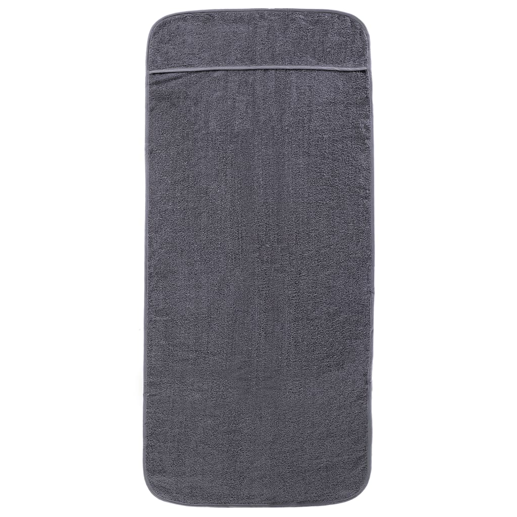 vidaXL strandhåndklæder 4 stk. 60x135 cm 400 GSM stof antracitgrå