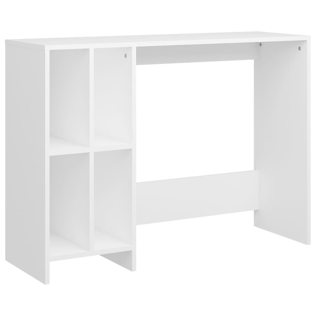 vidaXL skrivebord 102,5x35x75 cm konstrueret træ hvid