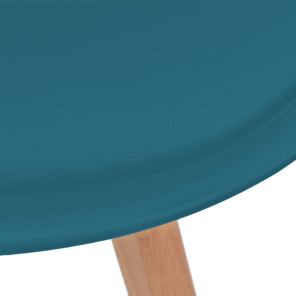 vidaXL spisebordsstole 2 stk. plastik turkis