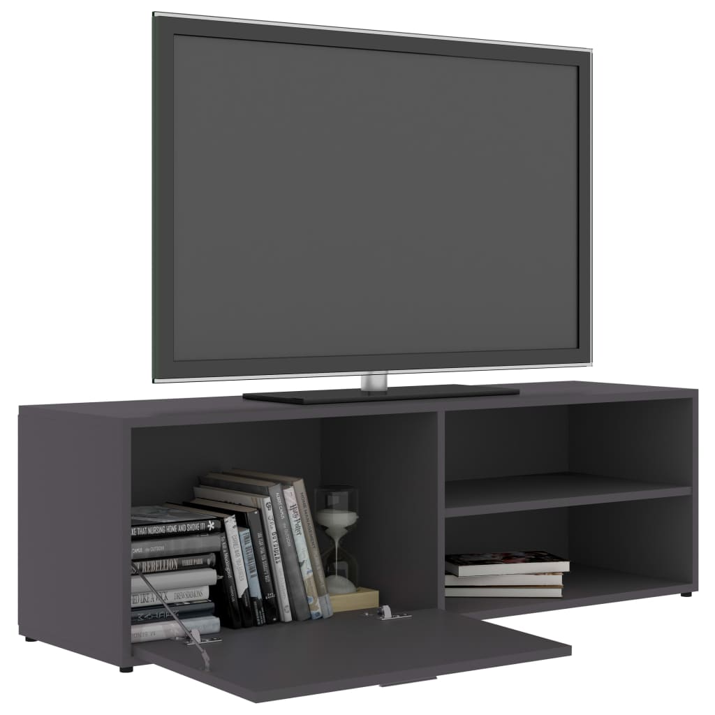vidaXL tv-bord 120x34x37 cm konstrueret træ grå