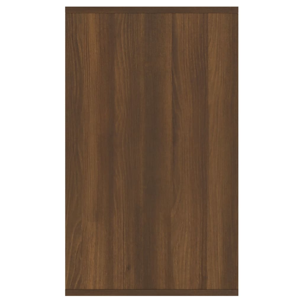 vidaXL skænk 135x41x75 cm spånplade brun egetræsfarve