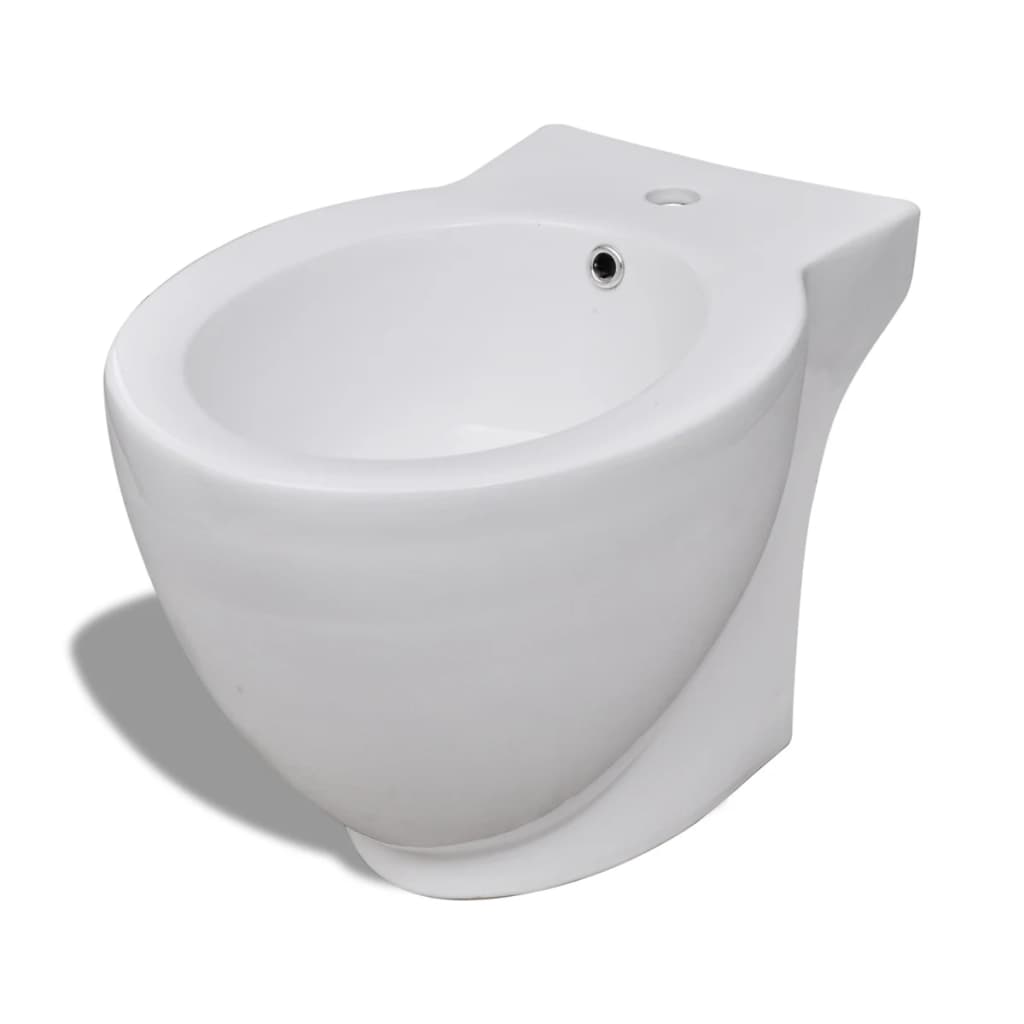 Toilet- og bidetsæt keramik hvid