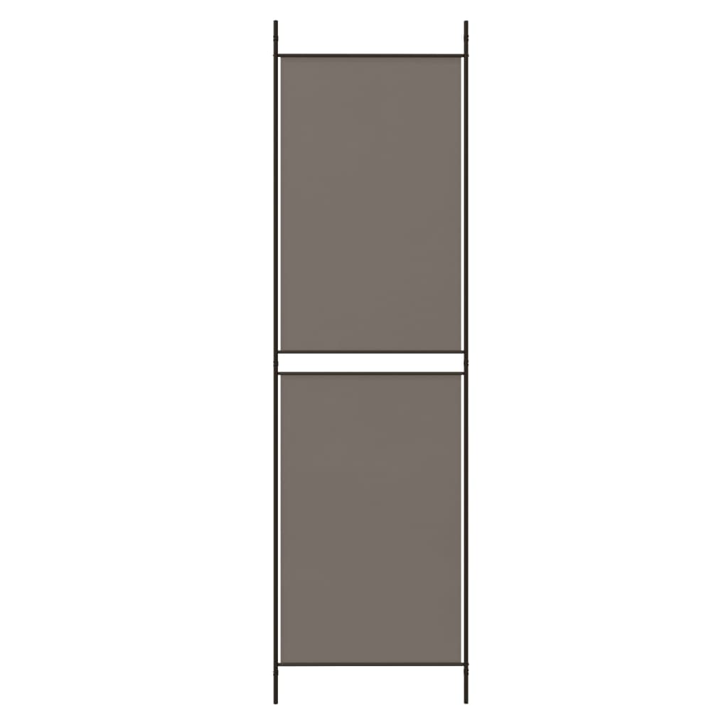 vidaXL 5-panels rumdeler 250x180 cm stof antracitgrå