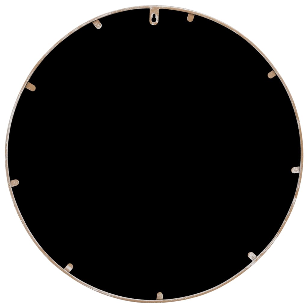 vidaXL havespejl 60x2,5 cm rundt jern sandfarvet