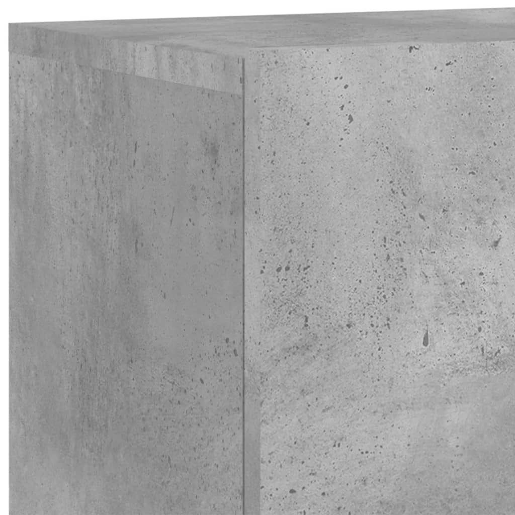 vidaXL tv-møbel til væg 5 dele konstrueret træ betongrå