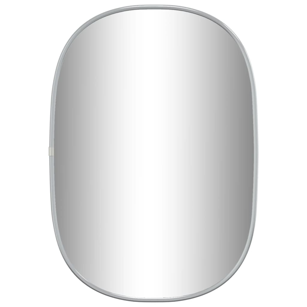 vidaXL vægspejl 50x35 cm sølvfarvet