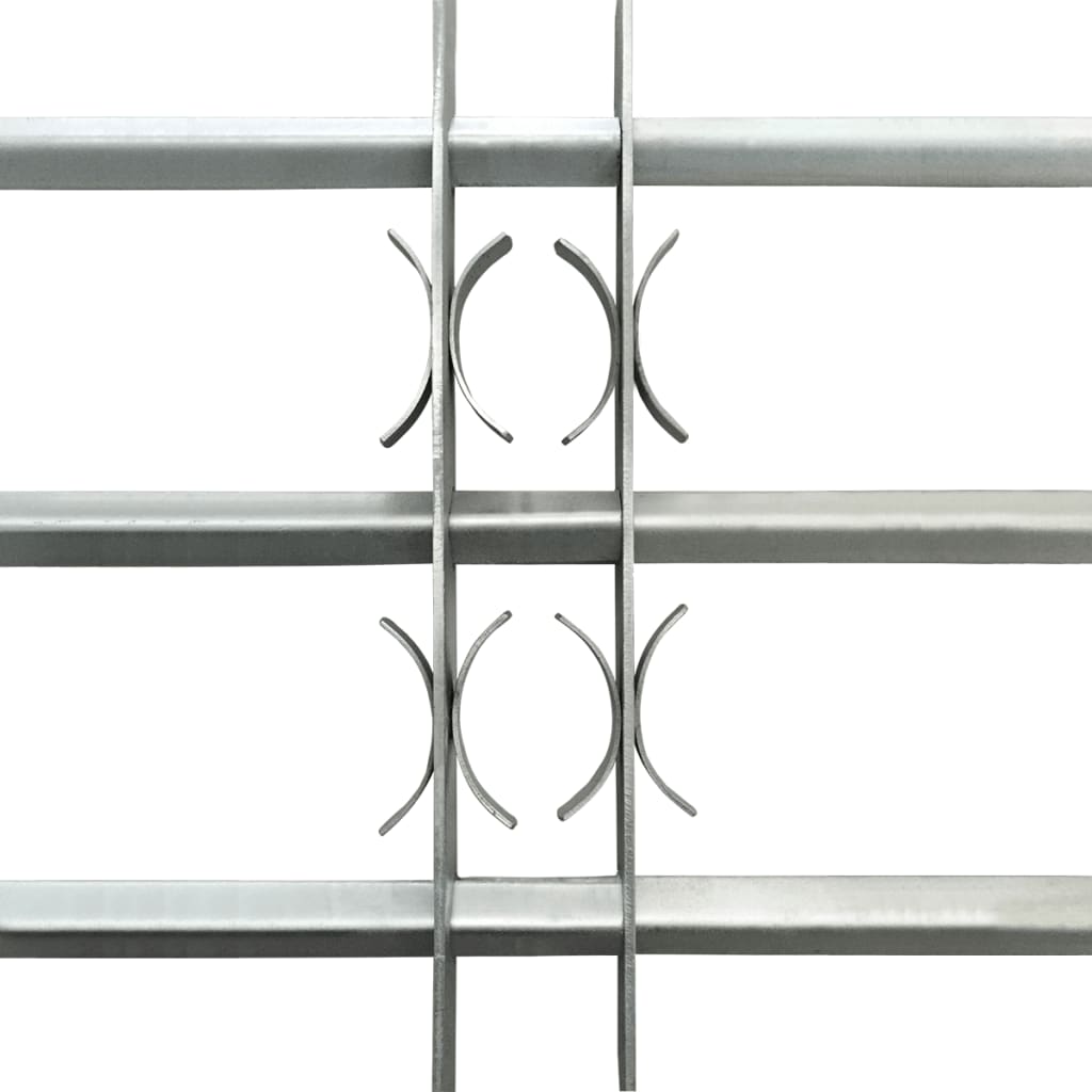 vidaXL gitter til vinduer med 3 tværstænger justerbart 500-650 mm