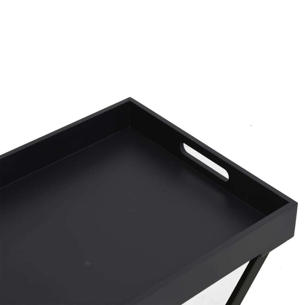 vidaXL foldbart bakkebord 48x34x61 cm MDF sort