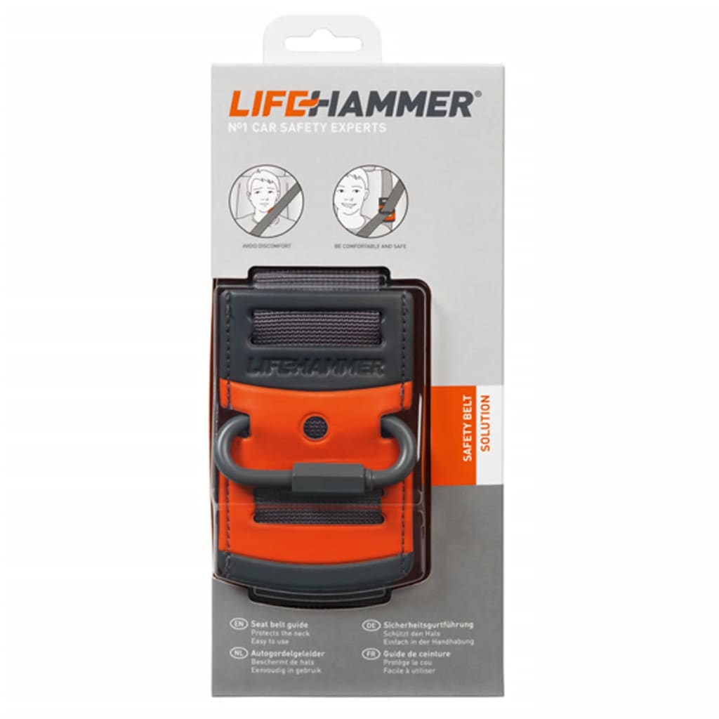Lifehammer sikkerhedssele-guide rød og sort