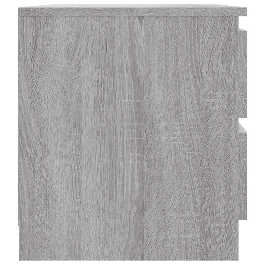 vidaXL sengebord 50x39x43,5 cm konstrueret træ grå sonoma-eg