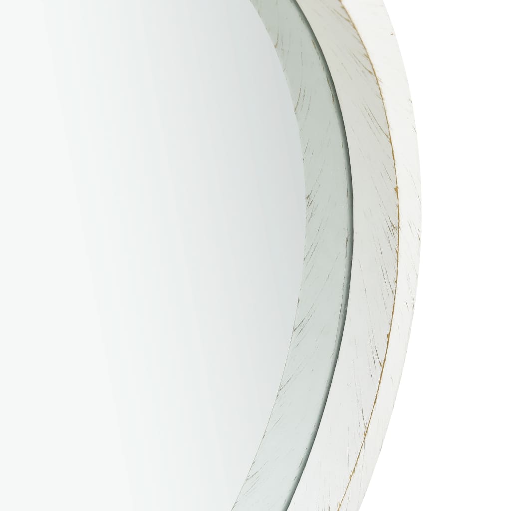 vidaXL vægspejl med rem 50 cm hvid