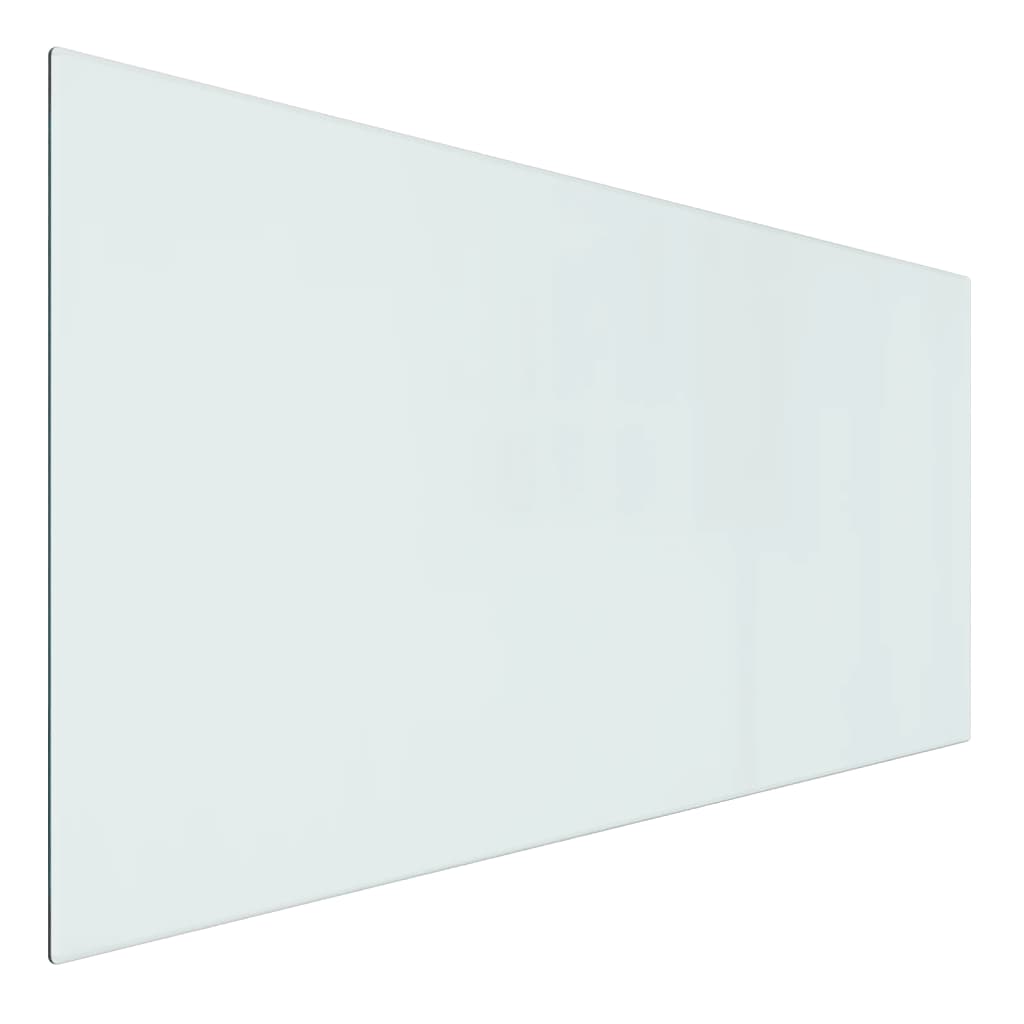 vidaXL glasplade til pejs 100x50 cm rektangulær