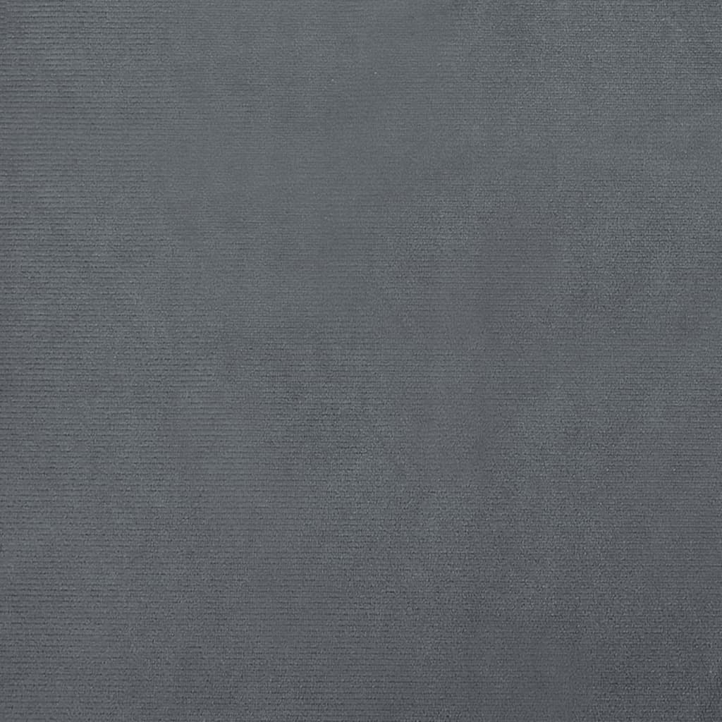 vidaXL børnesofa med fodskammel 100x50x30 cm fløjl mørkegrå