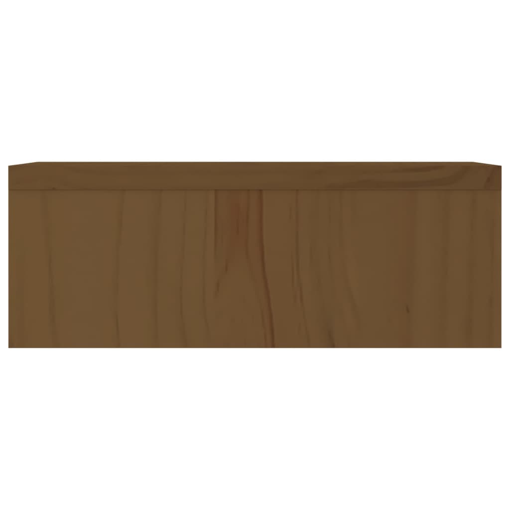 vidaXL skærmholder 50x27x10 cm massivt fyrretræ gyldenbrun