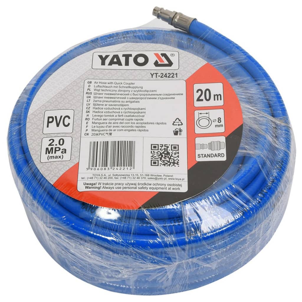 YATO Luftslange 20 m PVC YT-24221