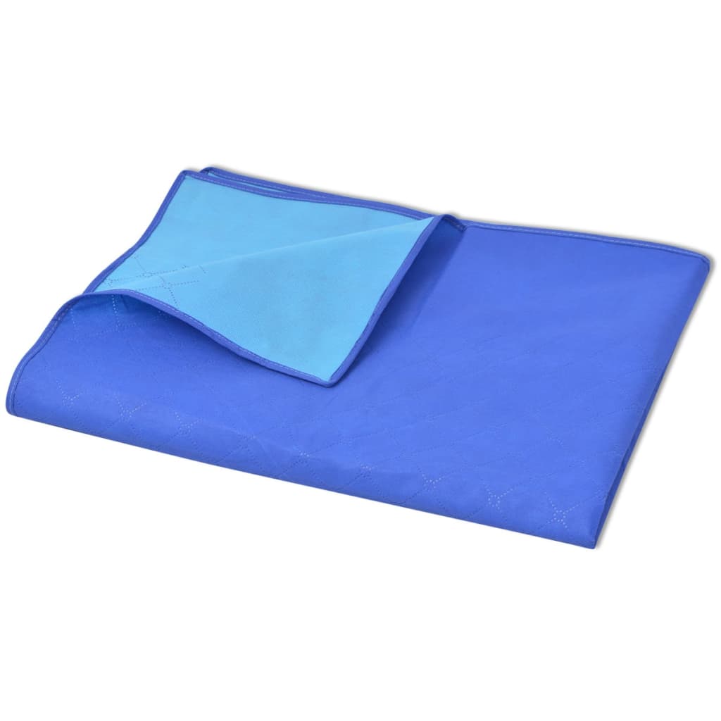 vidaXL picnictæppe blåt og lyseblåt 100x150 cm