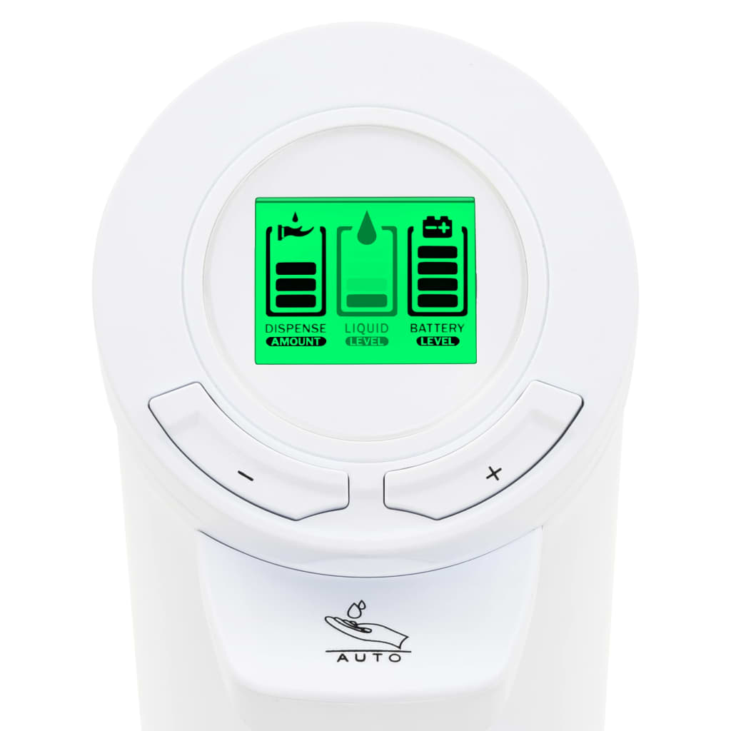 vidaXL automatisk sæbedispenser infrarød sensor LCD 250 ml justerbar