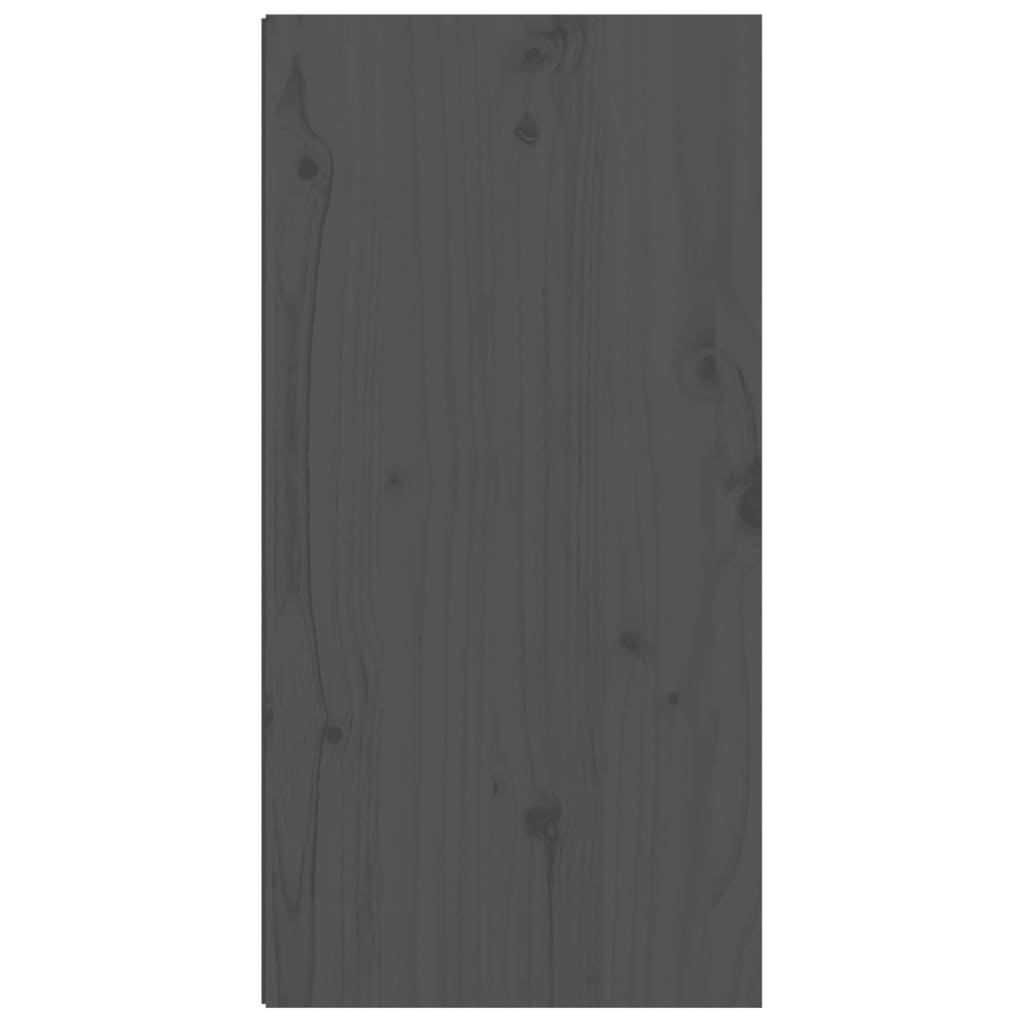 vidaXL vægskabe 2 stk. 30x30x60 cm massivt fyrretræ grå
