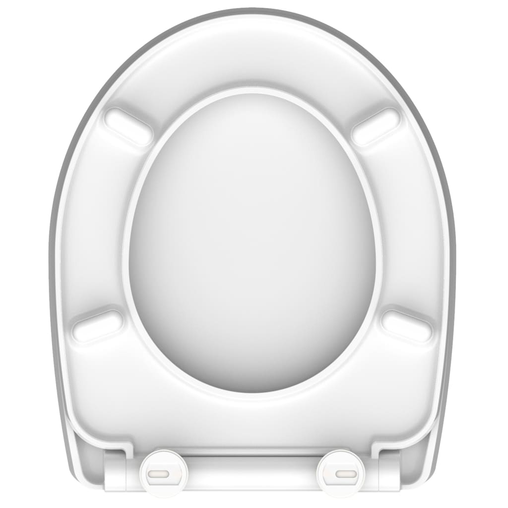 SCHÜTTE toiletsæde med soft-close WATER LILY højglans duroplast