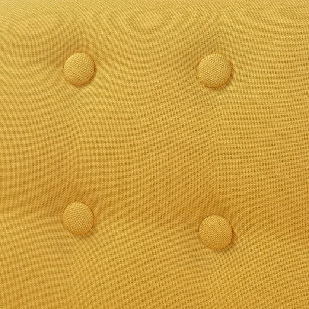 vidaXL lænestol stof gul