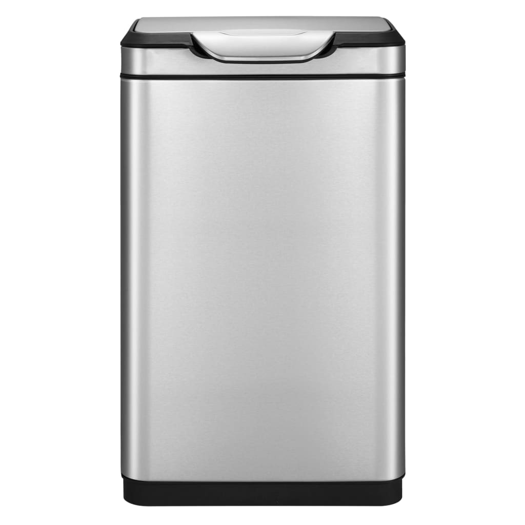 EKO affaldsspand Touch Bar Pro 2x20 l mat sølvfarvet