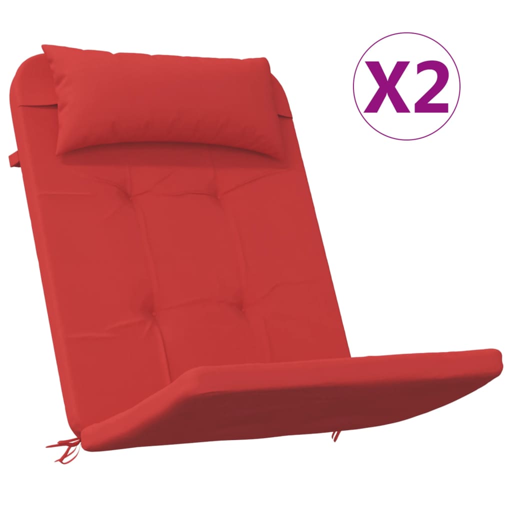 vidaXL hynder til Adirondack-stol 2 stk. oxfordstof rød