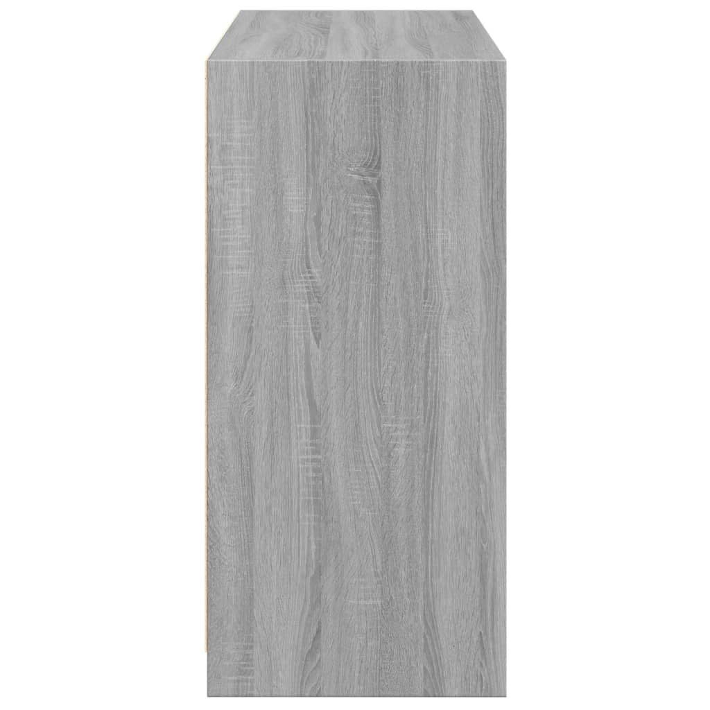 vidaXL tøjreol 77x48x102 cm konstrueret træ grå sonoma-eg
