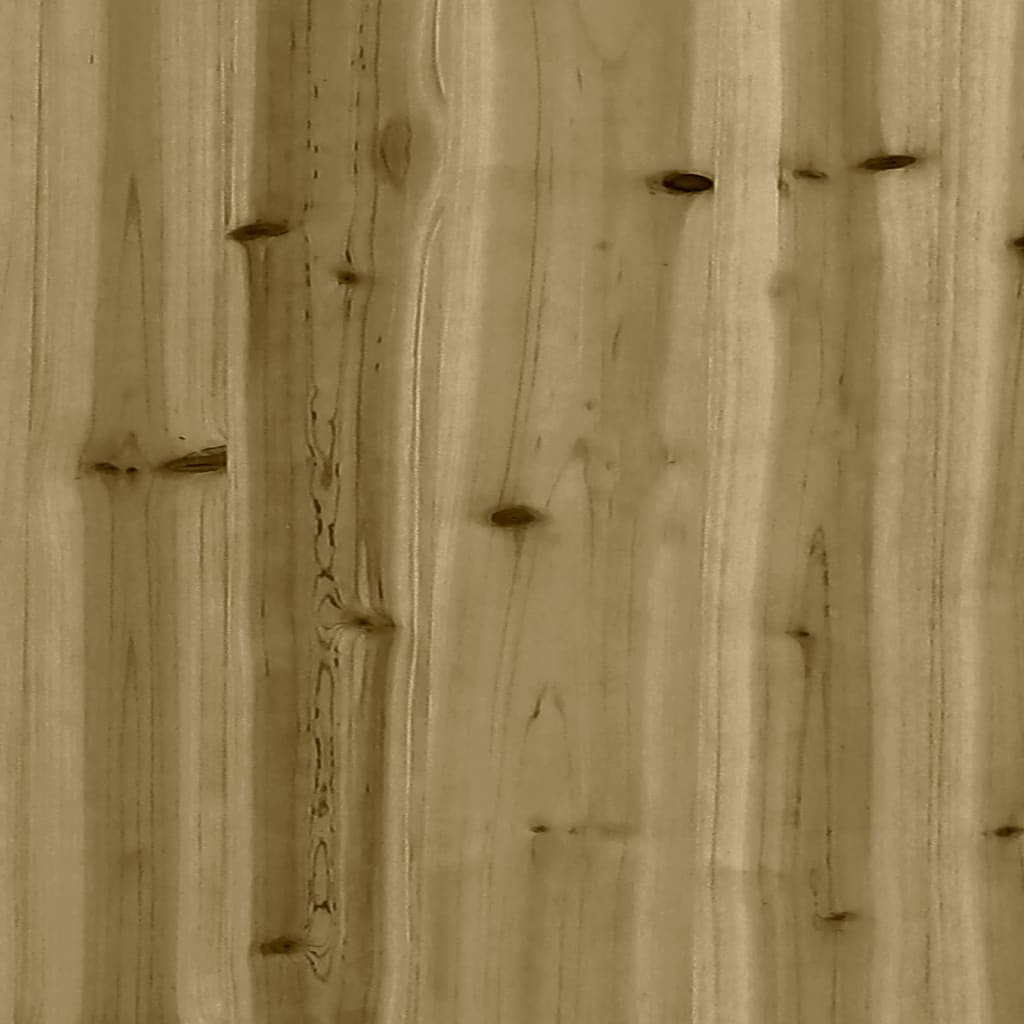 vidaXL havebænk med gabiondesign 92x71x65,5 cm imprægneret fyrretræ