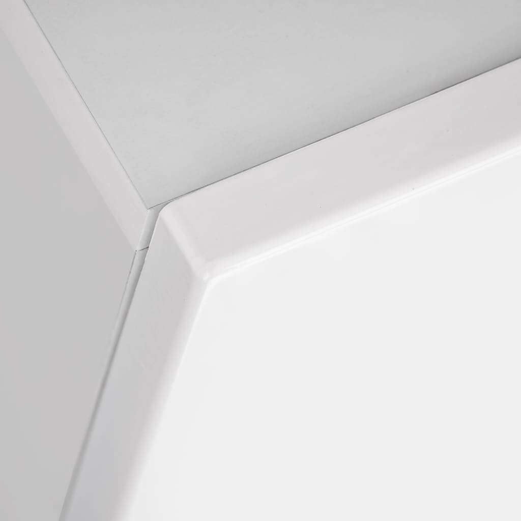 vidaXL TV-møbelsæt i 8 dele med LED-lys højglans hvid