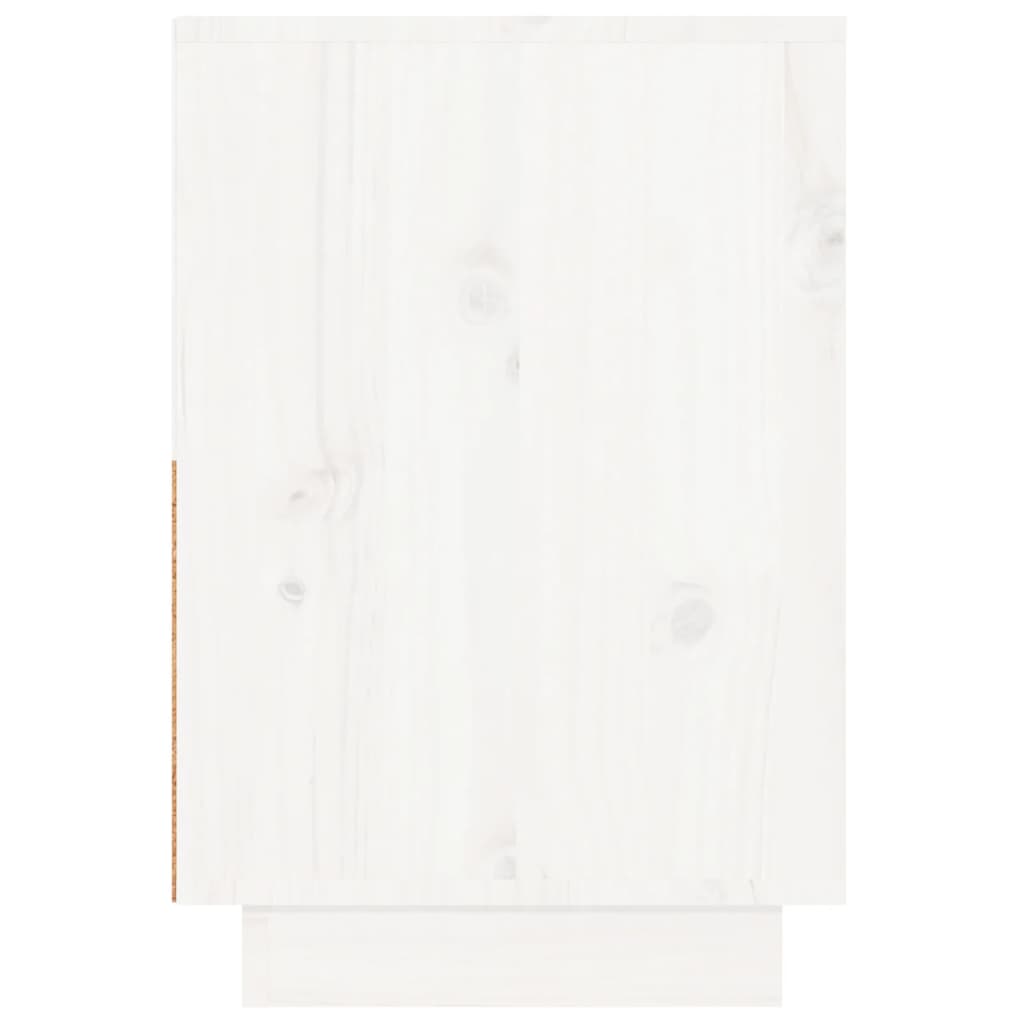 vidaXL sengeborde 2 stk. 60x34x51 cm massivt fyrretræ hvid