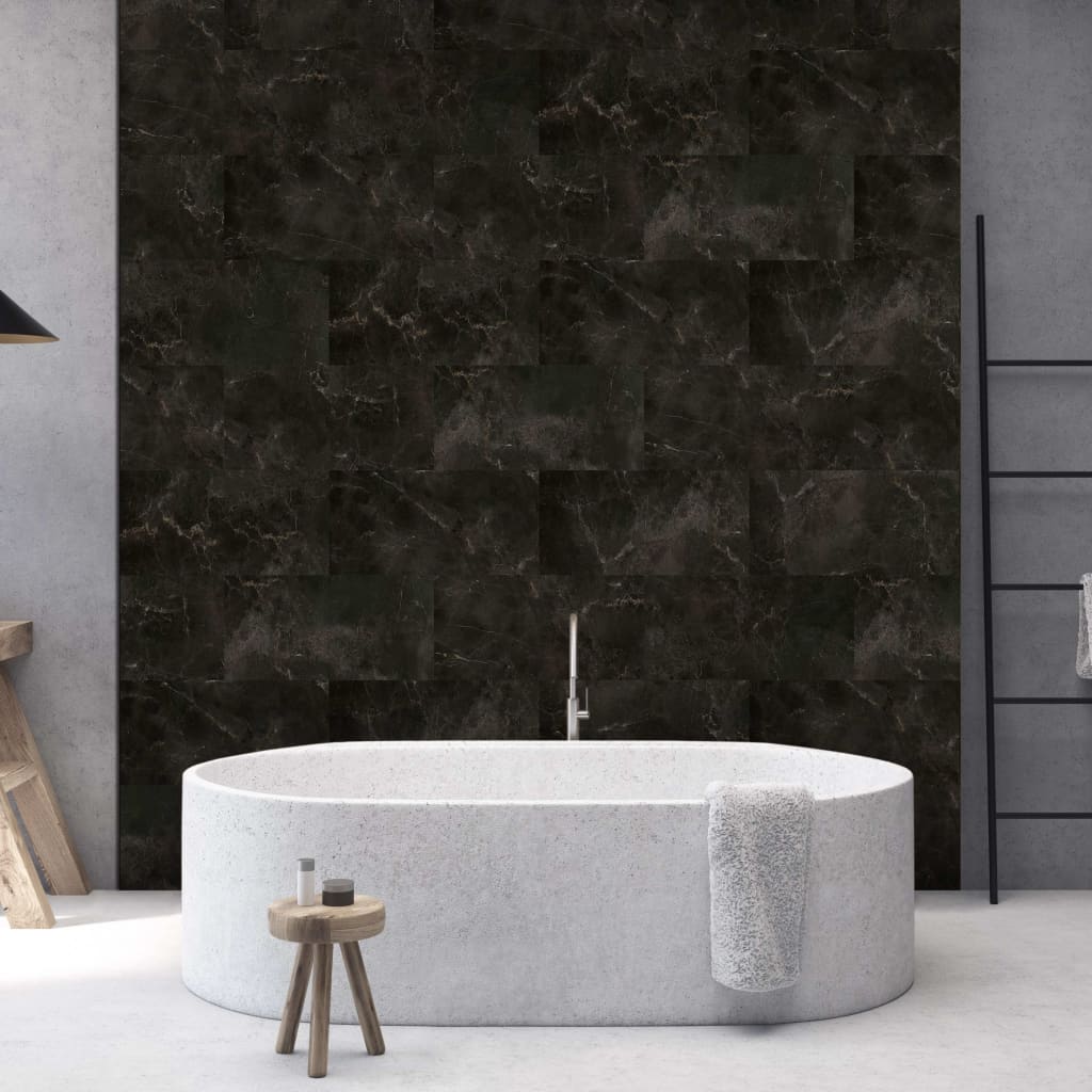 Grosfillex vægbeklædningsflise Gx Wall+ 30x60 cm 11 stk. marmor sort