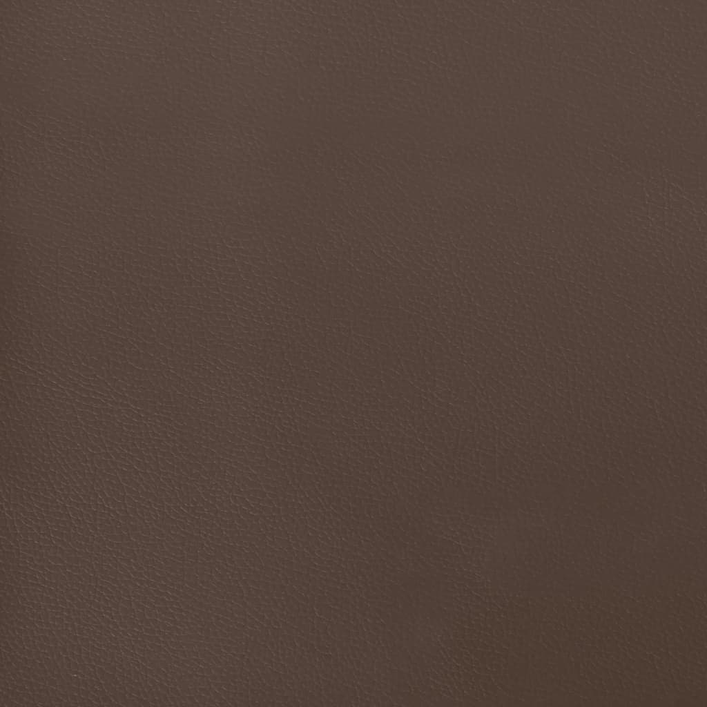 vidaXL springmadras med pocketfjedre 120x200x20 cm kunstlæder brun
