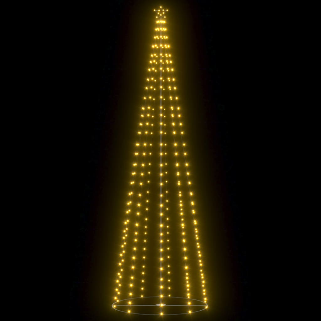 vidaXL lysende kegletræ 100x300 cm 330 LED'er varmt hvidt lys
