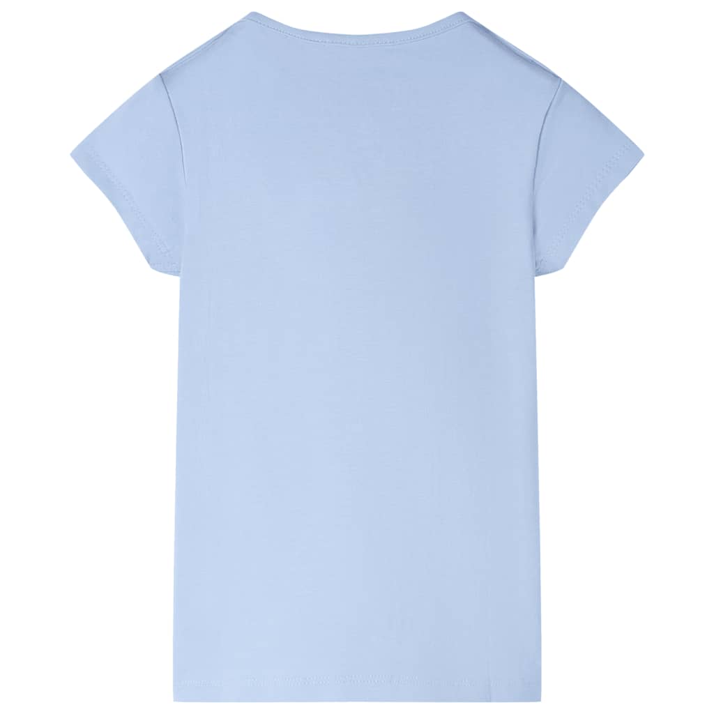 T-shirt til børn str. 92 lyseblå