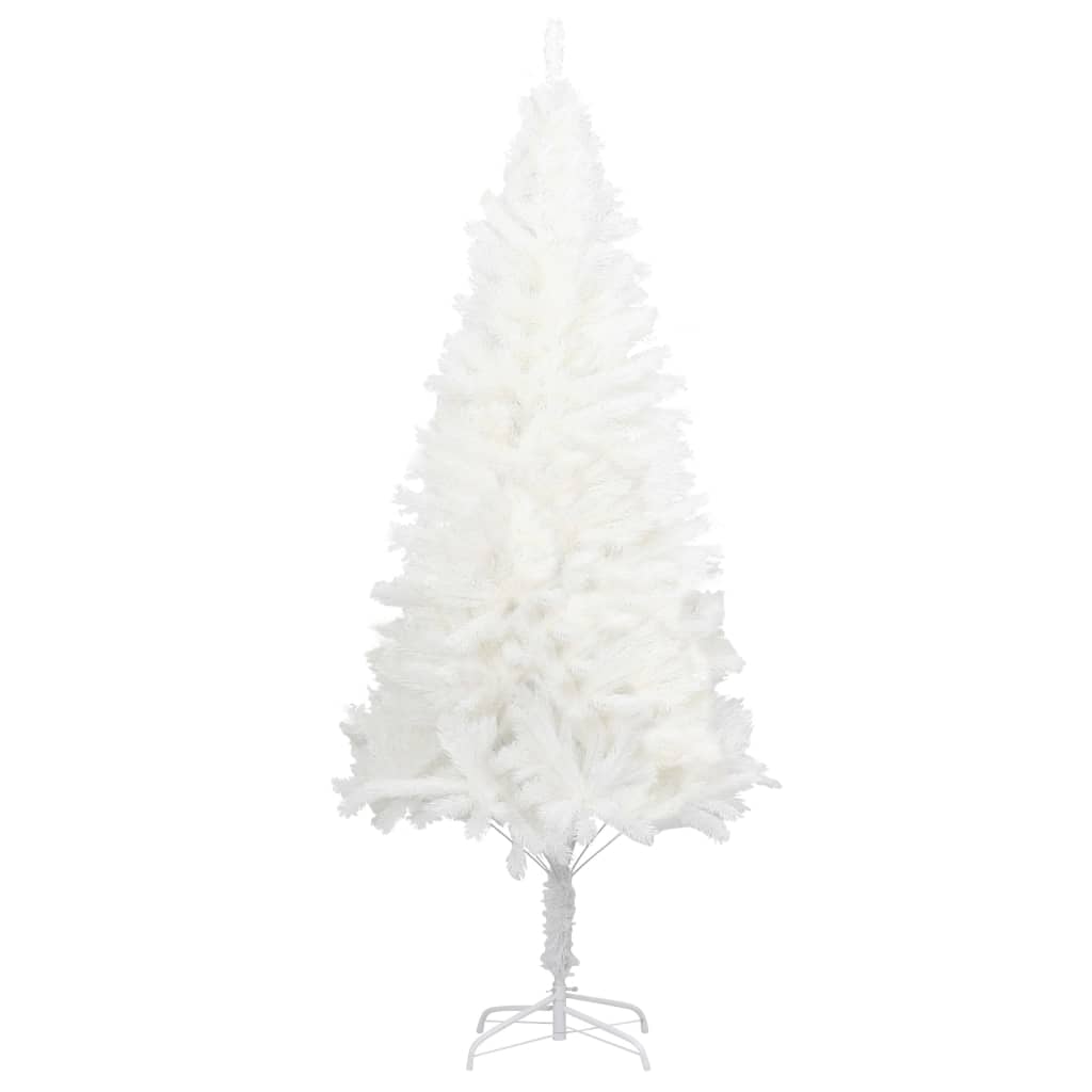 vidaXL kunstigt juletræ med naturtro nåle 210 cm hvid