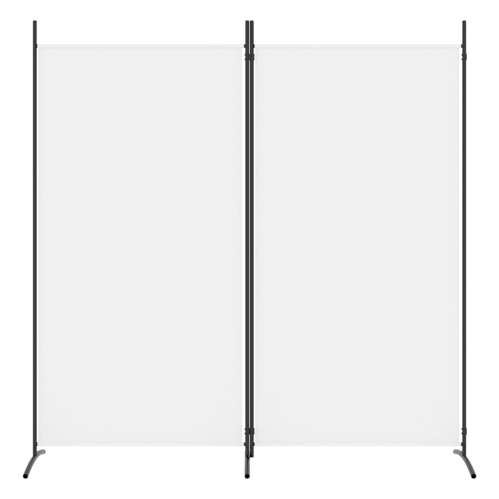 vidaXL 2-panels rumdeler 175x180 cm stof hvid
