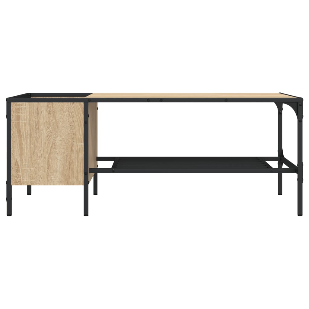 vidaXL sofabord med stativ 100x51x40 cm konstrueret træ sonoma-eg