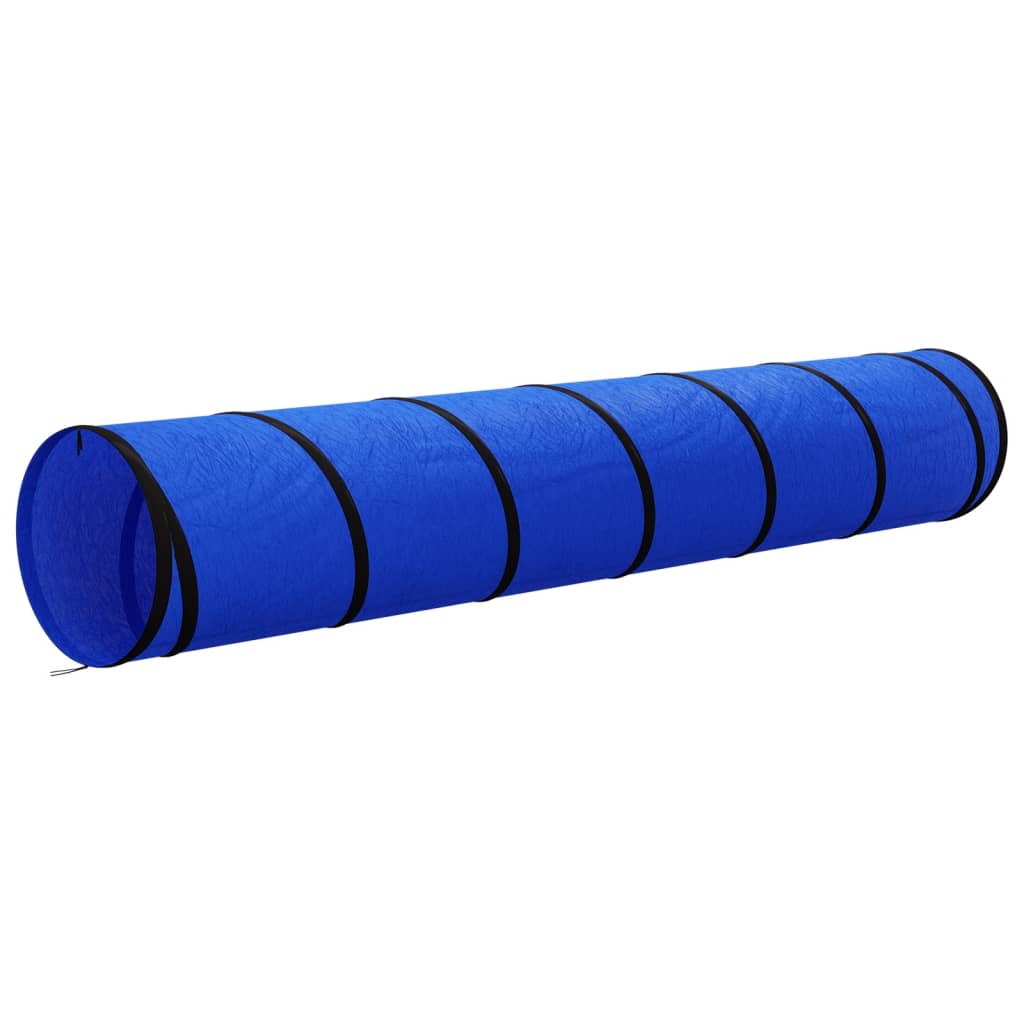 vidaXL agilitytunnel til hunde Ø50x300 cm polyester blå