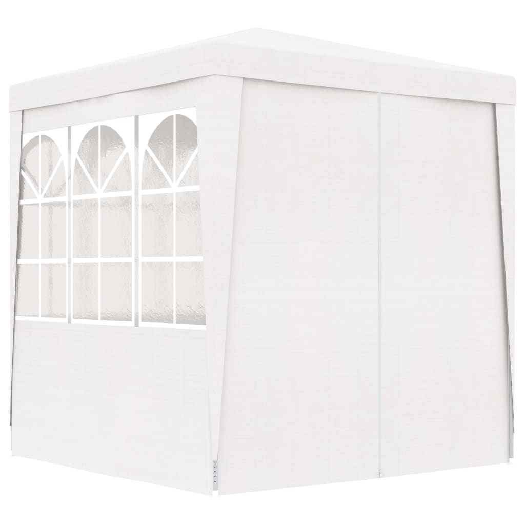 vidaXL festtelt med sidevægge 2x2 m 90 g/m² hvid