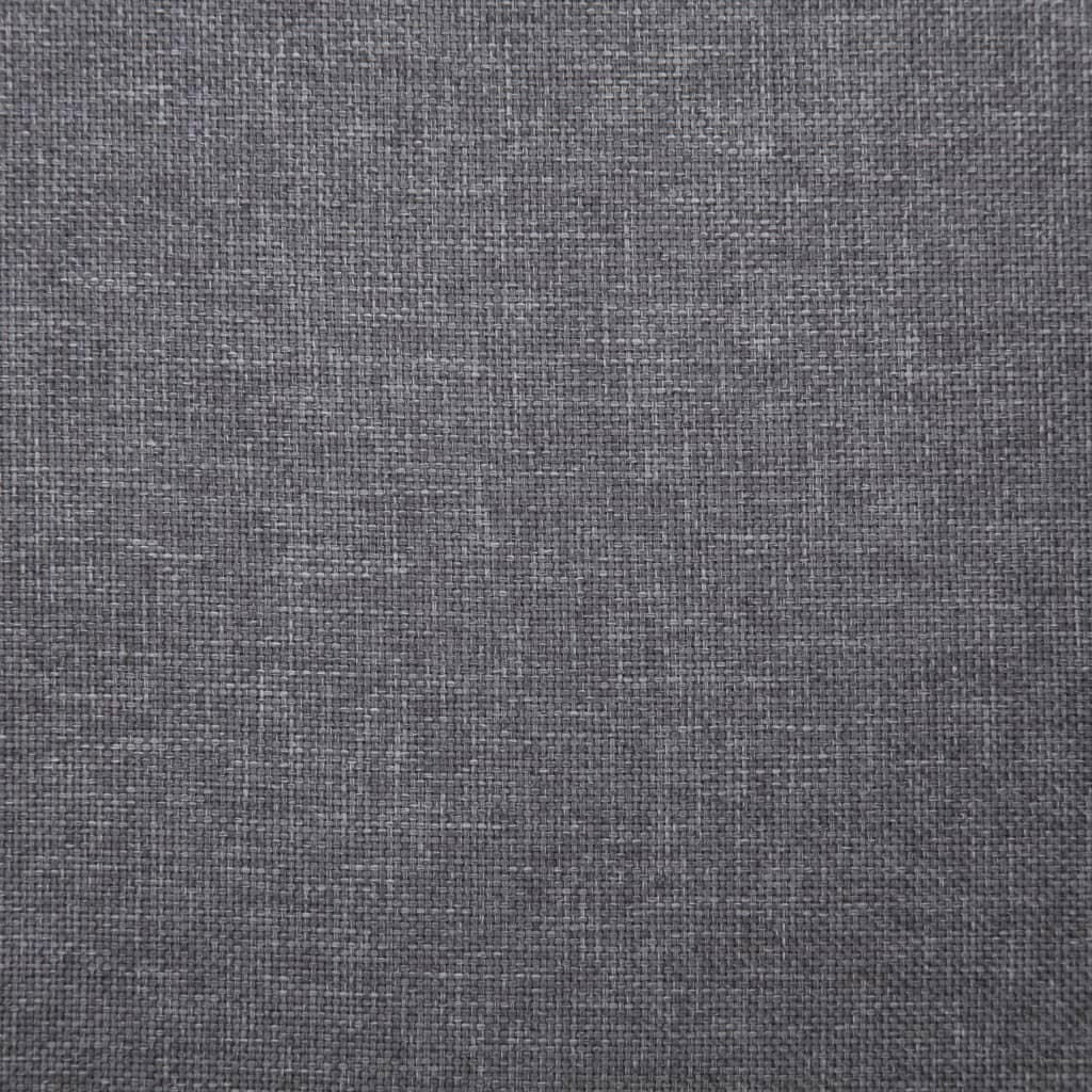 vidaXL bænk 139,5 cm polyester lysegrå